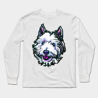 The happy Westie Love of My Life ! Long Sleeve T-Shirt